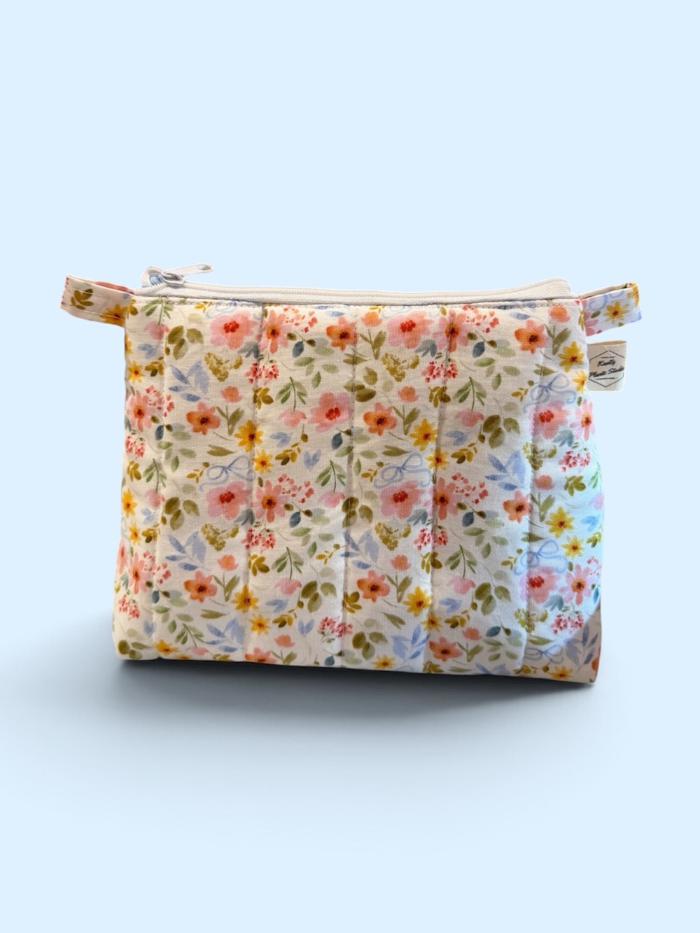 Floral Pink Ruffle Pouch - Picture 3 of 4